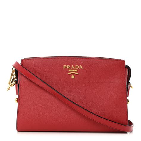 prada esplanade saffiano|PRADA Saffiano City Calfskin Esplanade Crossbody Bag.